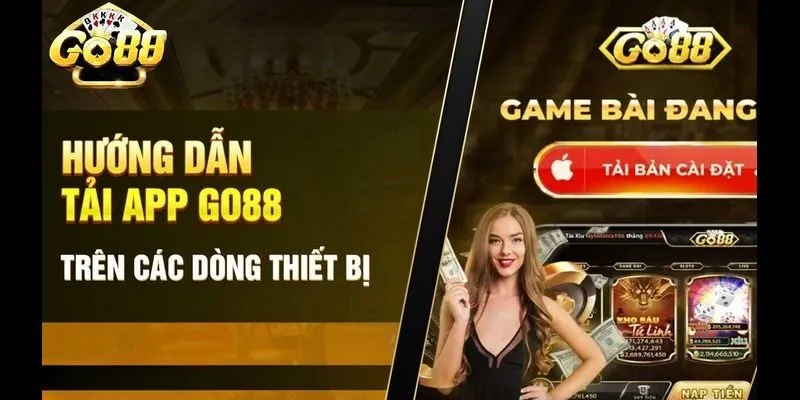 Hướng dẫn các bước tải app Go88