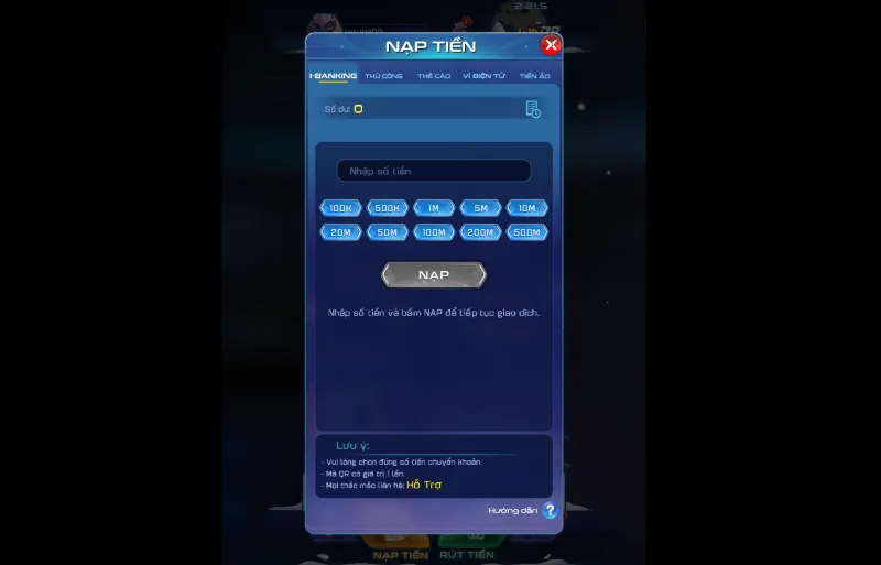 cách Nạp tiền Win79